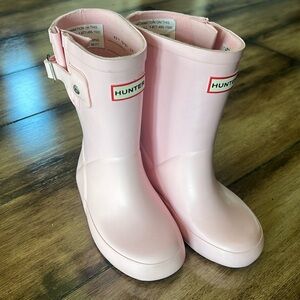 Like new pink Hunter rain boots